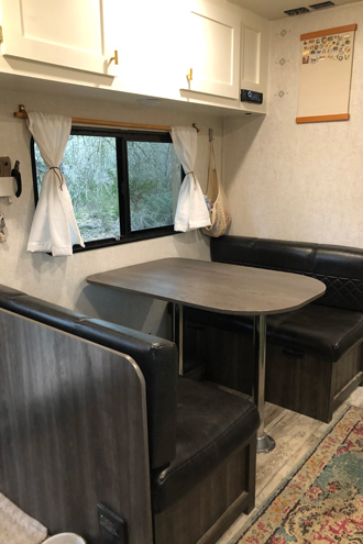 Travel Trailer Dinette Renovation - Wanderful Riah